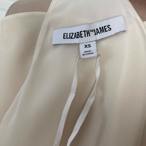 NWOT Elizabeth & James Racerback Silk Top XS - Picture 5 of 7